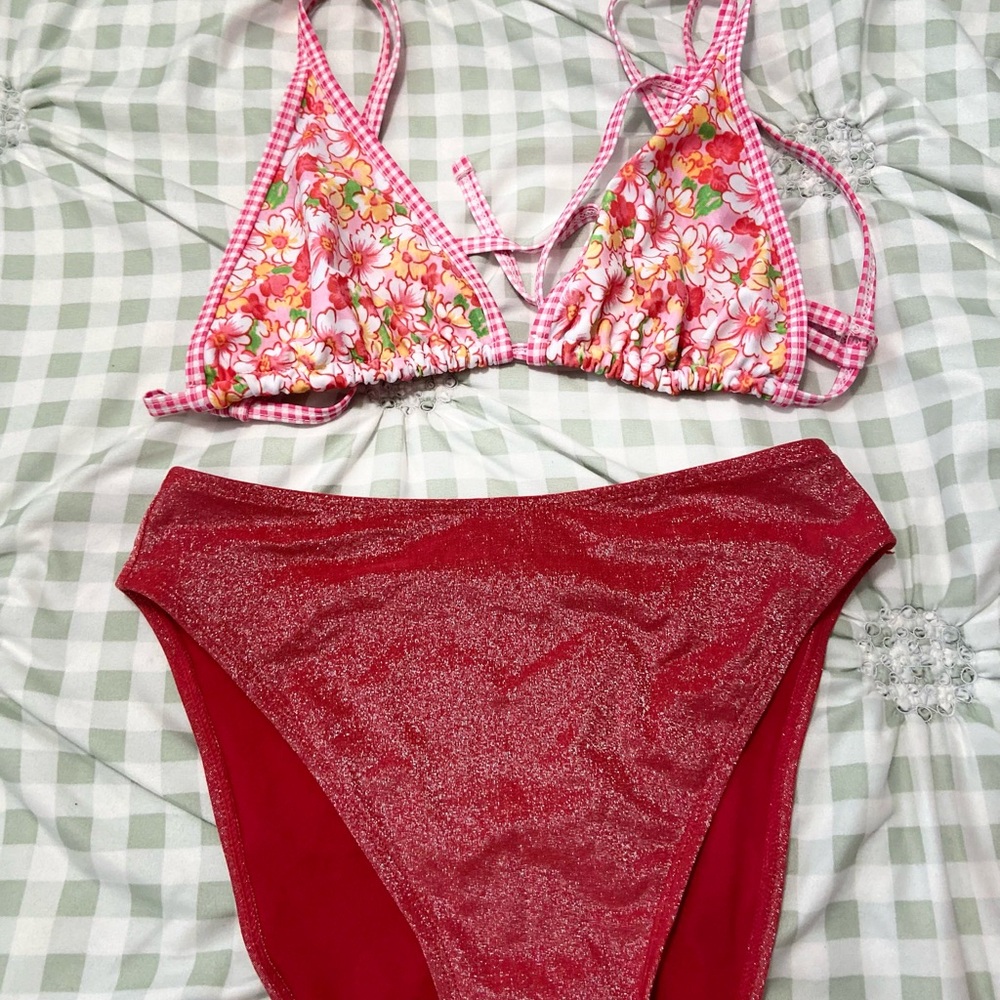 Swim set with skirt coverup